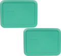 Pyrex 7210-PC 3 Cup Light Green Food Storage Replacement Lid (2-Pack) - Made in USA