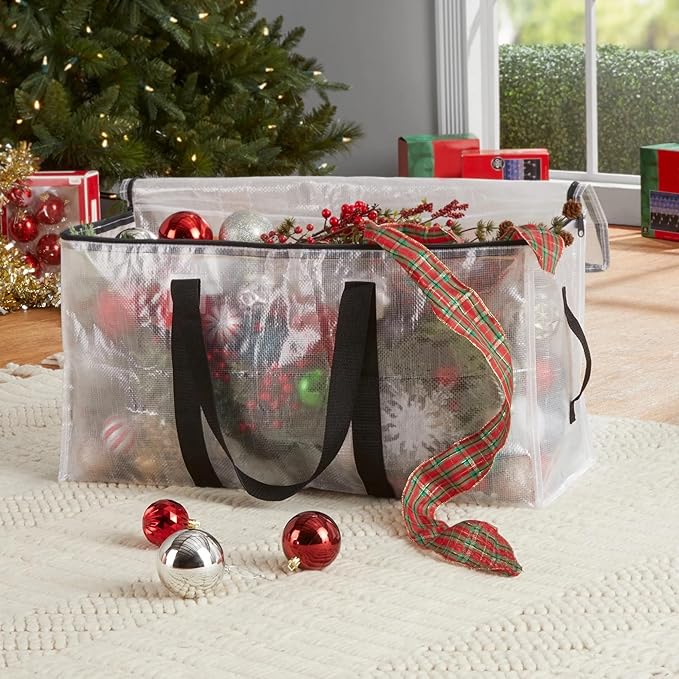 Clear Heavy Duty 20 Gallon Storage & Moving Bag, Large Reusable Organizer for Home Moving and Space Saving