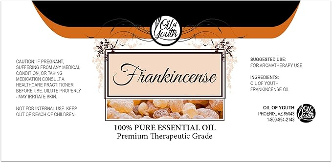 Oil of Youth Frankincense Essential Oil 4oz – Therapeutic Frankincense Oil