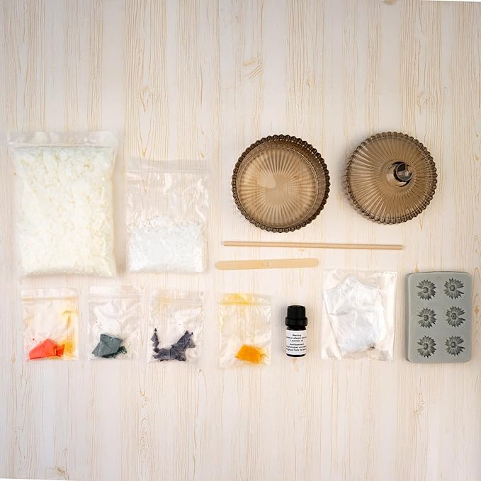 John Bead 14pcs Candle DIY Kit Flower for Adults Beginners Arts & Crafts DIY Candle Making Supplies