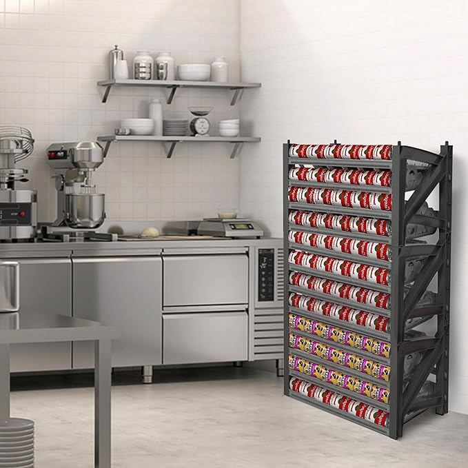 Shelf Reliance Cansolidator Max Small - 1-Pack Can Organizer for Pantry, Stackable Soda Can Storage for Kitchen, Holds 156 Cans of Food or Soda