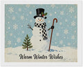 AIVKIEJK Diamond Painting Kits for Adults - Christmas Festive Winter Snowman Warm Winter Wishes Painting DIY 5D Full Drill Diamond Dots Paintings with Diamonds Gem Art and Crafts Home Decor 16"x20"