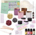 DARJEN Candle Making Kits for Adults- Candle Making Supplies with 4 Candle Jars(Clear, Pink, Purple, Amber), Candle Tins, Soy Wax, Scents, Dried Flower & More, DIY Starter Candle Making Kit Home Decor