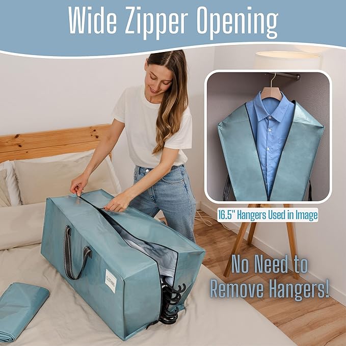 VENO 8 Pack Heavy Duty Moving Bags with Backpack Straps, Zippers & Handles, Extra Large Packing Bags for College Dorm Essentials, Moving Supplies Alternative to Cardboard Moving Boxes