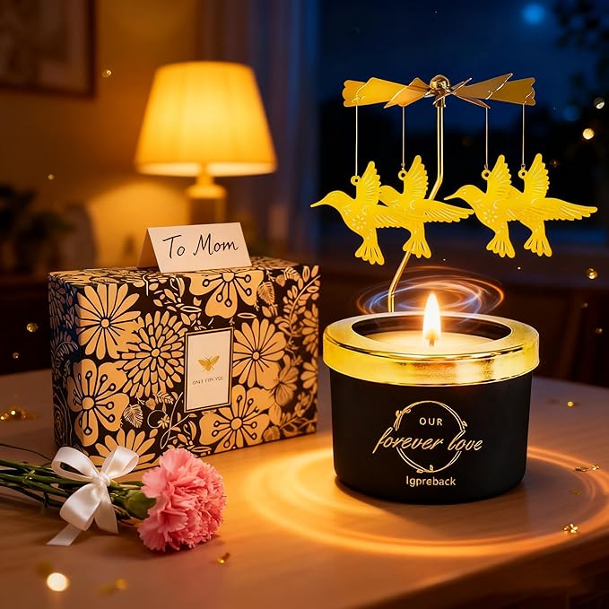 Candle Gifts for Women, Birthday Gift for Women & Mom, Unique Personalized Gifts for Daughter Sister Friends, Funny Candle Sets, Funny Candle Gift for Woman in Christmas (BLK Hummingbird)