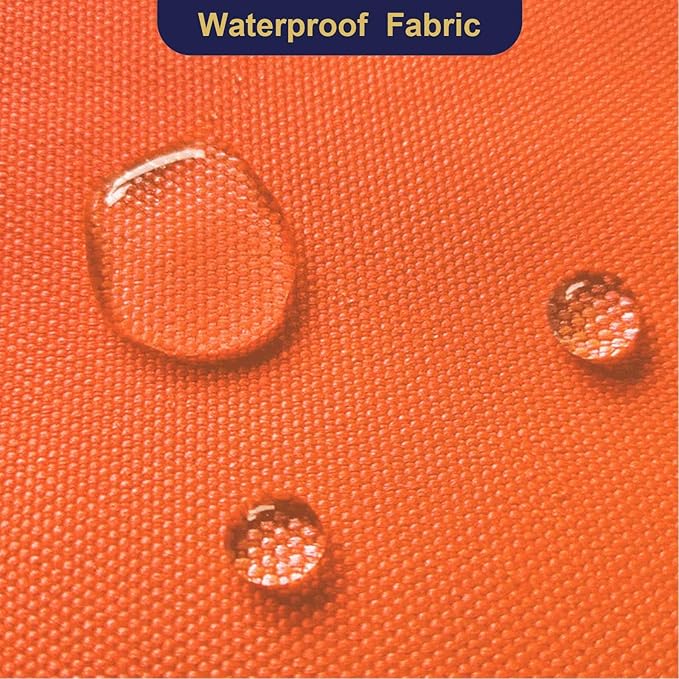 Foreate Waterproof Canvas Fabric by The Yard 600D Upholstery Fabric for Chairs 58" Wide Indoor Outdoor Water Resistant Canvas Polyester Material Sewing DIY Cloth, 8 Yards Orange