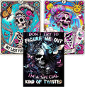 Meothan Diamond Art Kits for Adults, 3 Pack Horror Skull Diamond Painting Kits for Adults, 5D DIY Round Full Drill Gothic Gem Art Paint by Diamonds Dots Crafts Kits for Home Decor Gift 12x16inch