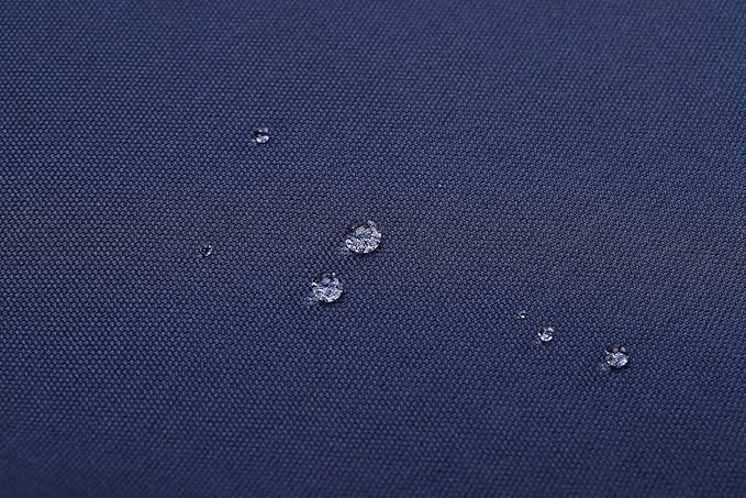 Mybecca Waterproof Canvas Marine Fabric 600 Denier Indoor/Outdoor PU Backing UV Protector Navy 1 Yard