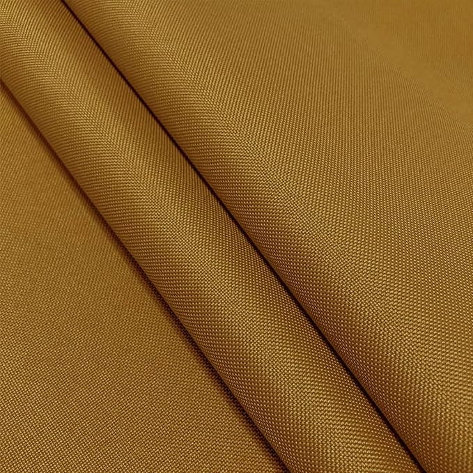 Foreate Waterproof Canvas Fabric by The Yard 600D Upholstery Fabric for Chairs 58" Wide Indoor Outdoor Water Resistant Canvas Polyester Material Sewing DIY Cloth, 5 Yards Light Brown