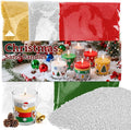 Sukh Candles Sand and Wicks for Christmas - 430G(0.94lb) Sand Candles with Wicks Gold, Silver, Green, Red, White Refillable Candle for Weddings, Parties