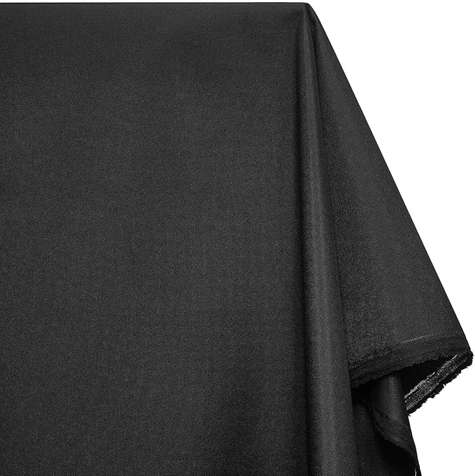 Ottertex Canvas Fabric Waterproof Outdoor 60" Wide 600 Denier 15 Colors Sold by The Yard (5 Yard, Black)