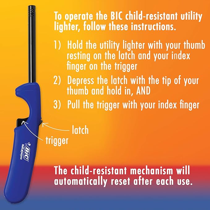 BIC Multi-Purpose Candle Edition Lighter & Flex Wand Lighter, 2-Pack