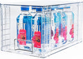 1 Pack Large Stackable Storage Drawers,Clear Acrylic Drawer Organizers with Handles, Easily Assemble for Kitchen Undersink,Bathroom,Cabinet,Makeup,Closet,Pantry,Organization and Storage