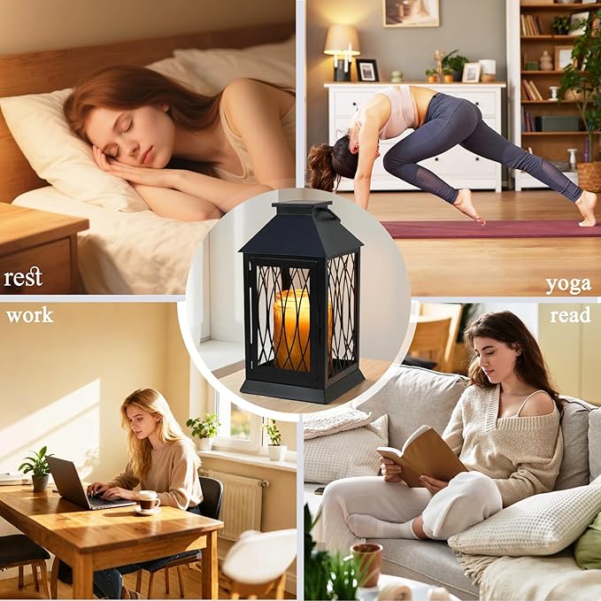 Black Candle Warmer Lamp with Timer Dimmable,Compatible with 3 Wick Candles/Large Candel Jar,Vintage Lamps Candle Warming Lamp,Fully Enclosed Designed/Hanging Up-Electric