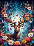 Reivworl Deer Diamond Art Kits for Adults, Deer Diamond Painting Kits, 5D Gem Art Kit for Gifts and Home Interior Decor 12x16 Inch
