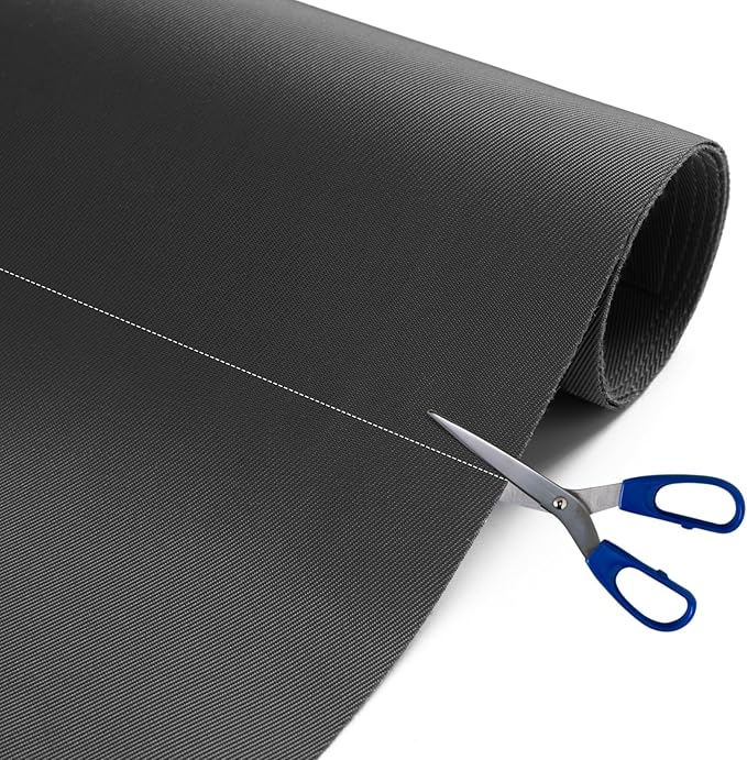 Nylon Fabric, 58"W 420D Waterproof Fabric 10 Yard Ripstop Nylon Material Outdoor Upholstery Twill Sewing Material for Patio Chair, Lining, Cushion, Purse, Tote Bag, Tent, Tarp Cover, DIY Project Grey
