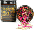 Season of The Witch Candle, Samhain Mabon Pagan Sabbat, Honoring The Craft Spirit Thinning Veil Crystal Intention Ritual Spell Witchy Gift. (Season of The Witch)
