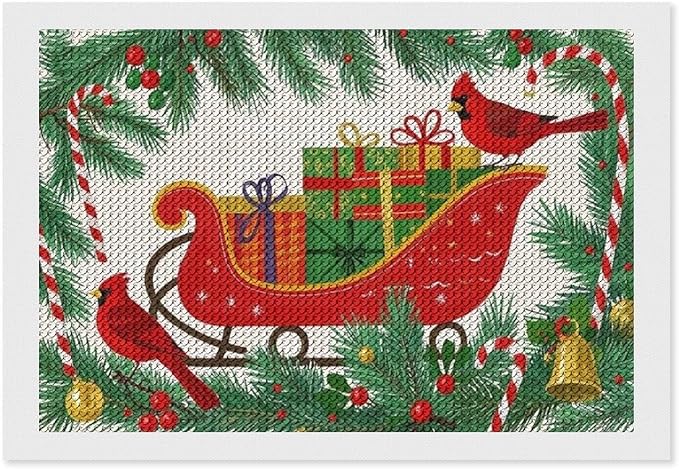 AIVKIEJK Diamond Painting Kits for Adults - Christmas Celebration Halloween Painting DIY 5D Full Drill Diamond Dots Paintings with Diamonds Gem Art and Crafts Home Decor 8"x12"