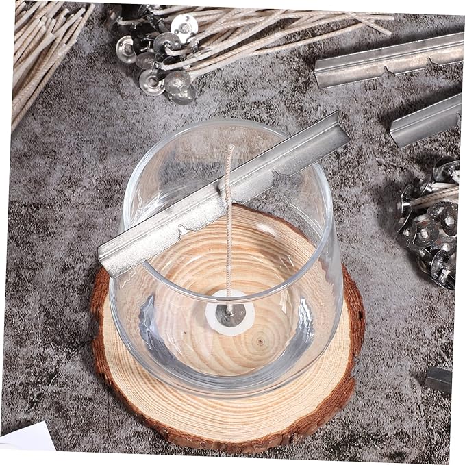 1set Candle Making Kit of Candle Wicks Wick Holders Stickers for Projects for Craft