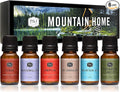 P&J Trading Fragrance Oil Mountain Home Set | Cedar, Marshmallow, Campfire, Hot Chocolate, Mountain Air, Evergreen Forest Candle Scents for Candle Making, Freshie Scents, Soap Making Supplies