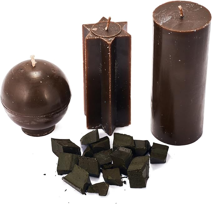 Brown Candle Dye 2oz for Soy Candle Making – Candle Shop Premium Color Dye Blocks for Soy Wax, Beeswax, Paraffin - Candle Wax Dyes