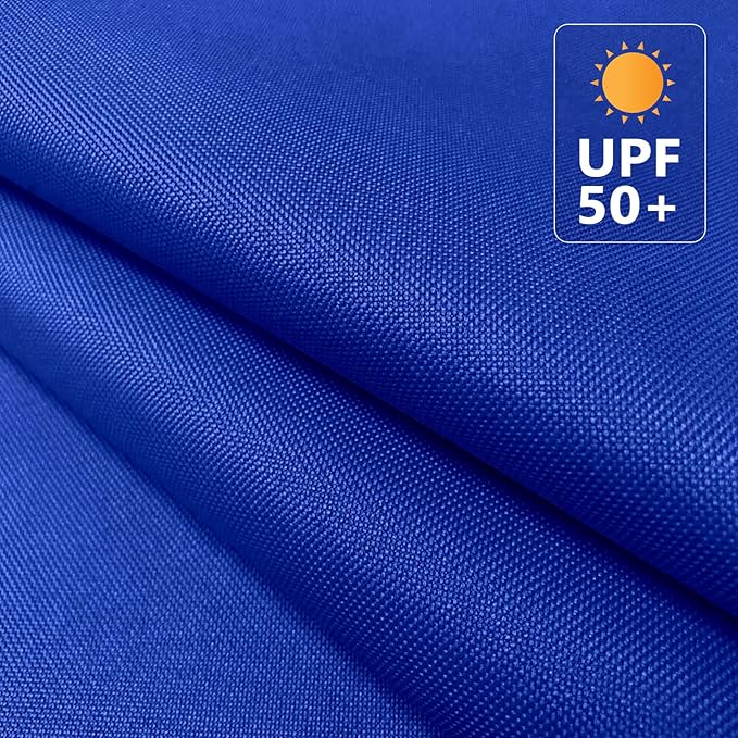 OTOEZ 600D Waterproof Canvas Fabric by The Yard, Fade & UV Resistant Outdoor Upholstery Material 58" W Water Resistant Cordura Fabric for Marine Boat Awning Tent Chairs DIY, 1 Yard Royal Blue