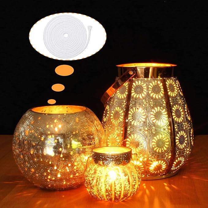 BBTO 6.56 Feet Candle Oil Lamp Wicks Replacement Braided Round Wick for Oil Lamps, DIY Handmade Candle Lantern Making Supplies for Winter Easter Birthday Party(4 mm/ 0.16 inch)