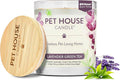 Pet House Lavender Candle Clean Burning, Long Lasting Pet Odor Candle for Home - Lavender Green Tea
