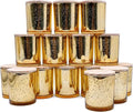 SHOWIN 10 OZ Thick Candle Jars for Making Candles 15 Pcs, Empty Jars with Wood Lids for Candle Making, Sample Container, Gold