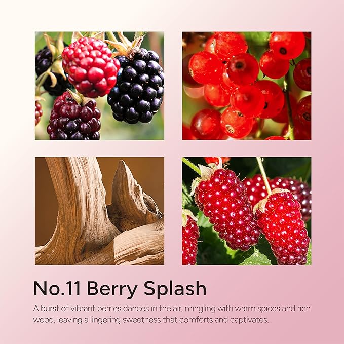 Berry Splash Luxury Scented Candles, 9oz Soy Wax Candles for Home Scented, BlackBerry, Boysenberry & Woods Scent, Long Burning Time, Gifts for Women, Friends, Men, Mom, Sister