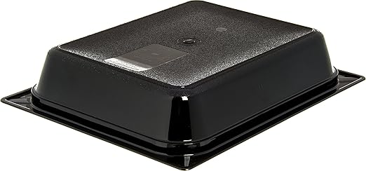 Carlisle FoodService Products 10420B03 StorPlus Gastronorm High-Heat Half-Size Food Pan, 2.5 qt. Capacity, 12-3/4" x 10-3/8" x 2-1/2", Black (Case of 6)