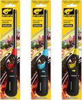 Neon Refillable Butane Fuel Lighter, Pocket Lighter, BBQ Lighter, Candle Lighter, Multi-Purpose Lighter 3pcs