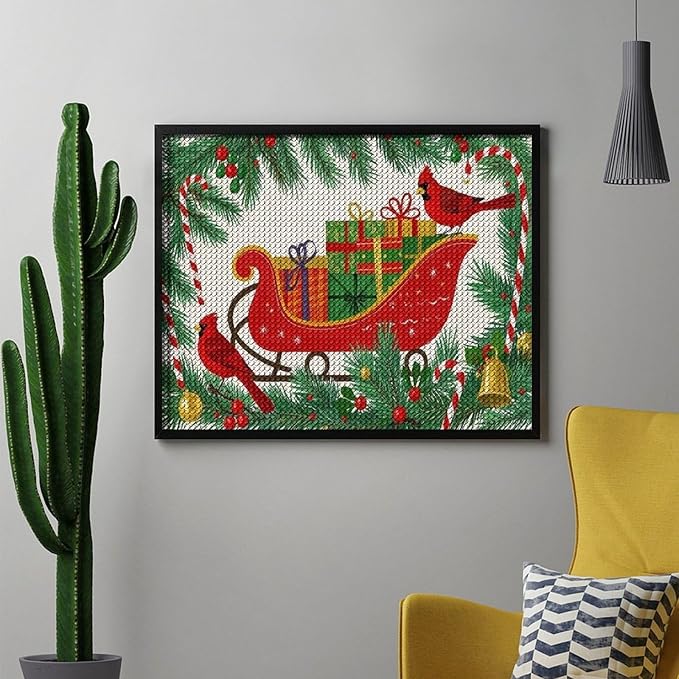 AIVKIEJK Diamond Painting Kits for Adults - Christmas Celebration Halloween Painting DIY 5D Full Drill Diamond Dots Paintings with Diamonds Gem Art and Crafts Home Decor 16"x20"