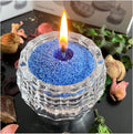 VITARIE Refillable Pearled Candle Sand 18oz, Unscented, 30 Cotton Wicks, 1.1lb Long Burning, Candle Making Kit, Ocean Blue