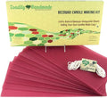 Make Your Own Beeswax Candle Kit - Includes 10 Full Size 100% Beeswax Honeycomb Sheets in Cranberry and Approx. 6 Yards (18 Feet) of Cotton Wick. Each Sheet Measures Approx. 8" x 16 1/4".