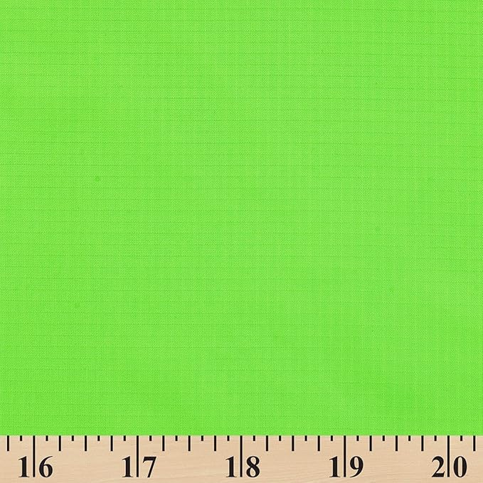 Ottertex Nylon Ripstop Fabric Waterproof Heavy Duty Outdoor Lightweight By The Yard Wholesale - Neon Green (1 Yard)