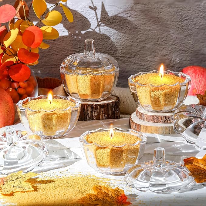 Conelist 2.2 lb Apple Pie Scented Pearled Candle Sand Wax Set Customized Powder Making Candles Refill Kit Palm Wax All Natural Non Toxic with 20 Wicks for Christmas Gifts DIY(Caramel Color)