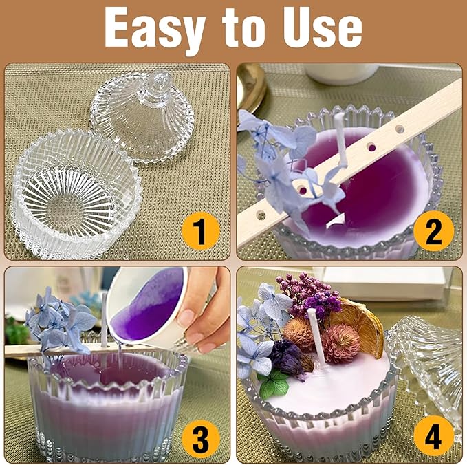 150Pcs Wooden Candle Wick Holders, Wick Holders for Candle Making with Tweezers, Wicks Bars Wax Stick Clips Center Tool for DIY Material Package Mold