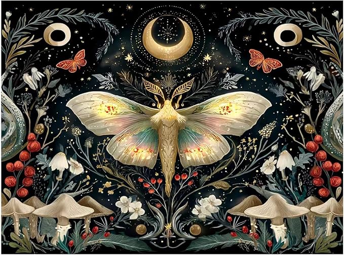 Reivworl Butterfly Diamond Art Kits for Adults, Butterfly Diamond Painting Kits, 5D Gem Art Kit for Gifts and Home Interior Decor 12x16 Inch