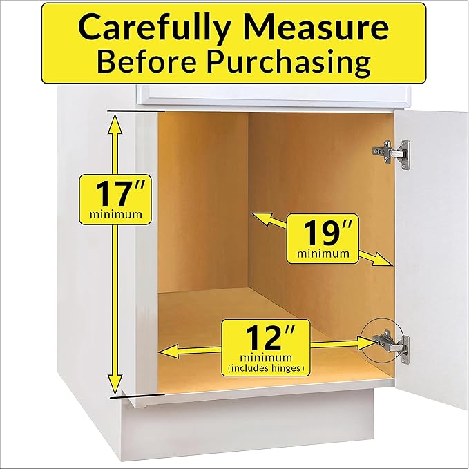 LYNK PROFESSIONAL® Pull Out Cabinet Organizer - 11" x 18" - Slide Out Cabinet Organizer for Kitchens - Sliding Shelves - Pull Out Drawer, Pots and Pans Storage - Lifetime Ltd Warranty - 2 Tier