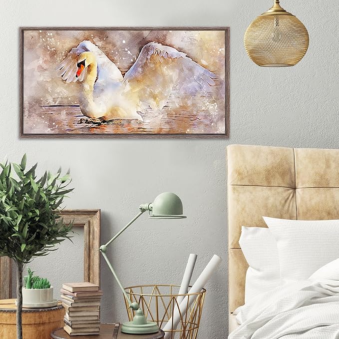 Pixy Canvas Floater Frame 5x9 for 1-1/2 (1.5) inch Deep Canvas Paintings/Canvas Prints/Wood Canvas Panels/Wall Art/Wall Decor/Home Decor/Artwork (Gray Oak, 5 x 9 inch, Landscape)