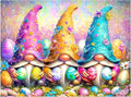 Reivworl Easter Diamond Art Kits for Adults, Easter Diamond Painting Kits, 5D Gem Art Kit for Gifts and Home Interior Decor 12x16 Inch