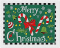 AIVKIEJK Diamond Painting Kits for Adults - Festive Merry Christmas Red Bow, Candy Cane & Bell Painting DIY 5D Full Drill Diamond Dots Paintings with Diamonds Gem Art and Crafts Home Decor 16"x20"