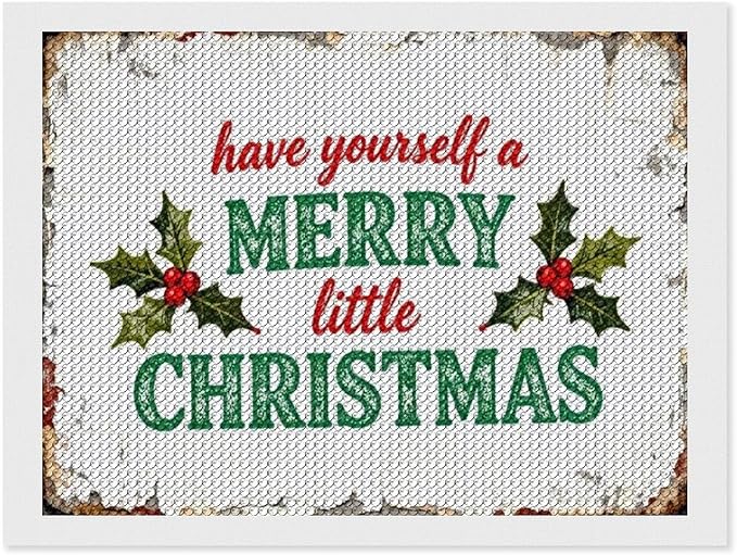AIVKIEJK Diamond Painting Kits for Adults - Merry Christmas Santa Painting DIY 5D Full Drill Diamond Dots Paintings with Diamonds Gem Art and Crafts Home Decor 12"x16"