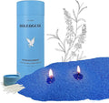 Granula Pearled Candle 18oz(1.1lb)–MANNYCOM Dark Blue Sage Forest Scented with 30 Cotton Wicks Refillable Candles Burns up to 110 Hours - Perfect for Home Decorative DIY