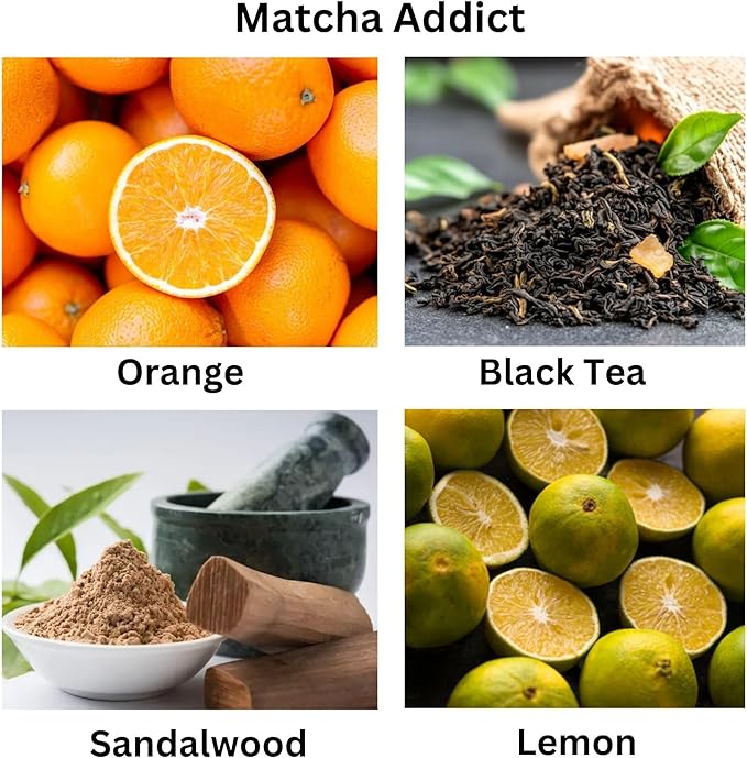 Matcha Scented Candle – Green Tea Citrus Sandalwood Aromatherapy Candle, Long Burning, Hand-Poured Coconut Apricot Wax, Non-Toxic, Cruelty-Free - 5 oz for Matcha Enthusiasts