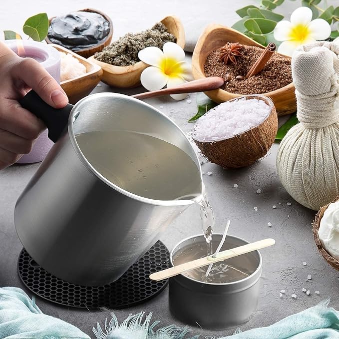 Candle Making Kit, Full DIY Soy Candle Making Kit with Candle Wax and Supplies Great Candle Kit with Jars Wax Wicks Scented Oil and More TH0JY-1210