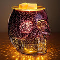 Wax Melt Warmer, Wax Warmer for Scented Wax with Light Bulb, Electric Skull Wax Burner, Halloween Fragrance Wax Melter for Home and Gifts (Mystic Skull)