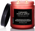 M&SENSE Caramel Apple Valentine Scented Candles for Home, Long Lasting 70 Hours Natural Soy Wax Clean Non Toxic Large 11.6oz 2 Wicks Candle Gifts for Easter Holiday Birthday Housewarming