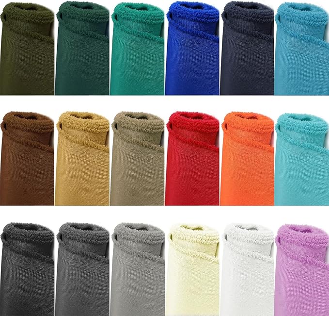 Foreate Waterproof Canvas Fabric by The Yard 600D Upholstery Fabric for Chairs 58" Wide Indoor Outdoor Water Resistant Canvas Polyester Material Sewing DIY Cloth, 15 Yards Pale Turquoise
